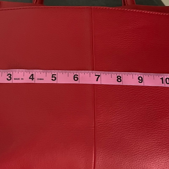 Isaac Mizrahi Red Bag with gold accents - Picture 16 of 16